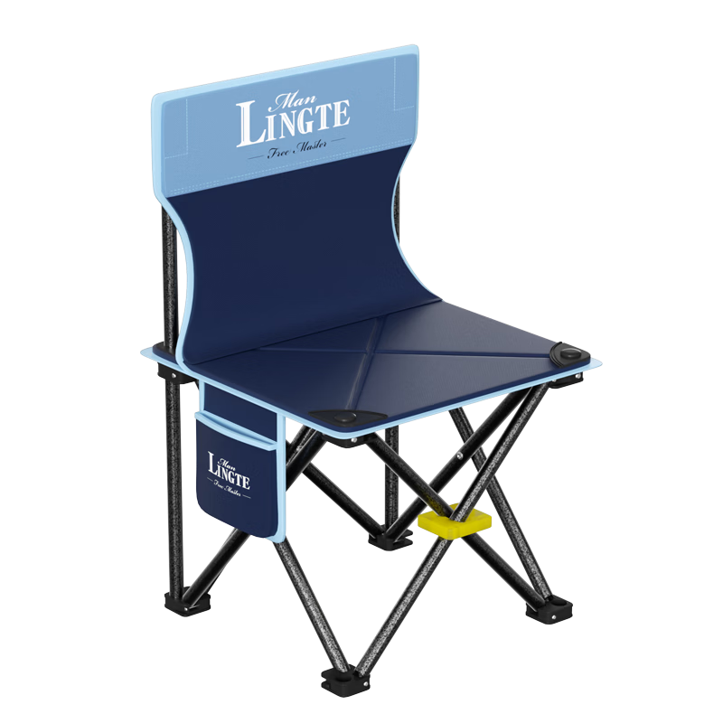羚特钓椅便携户外椅子小折叠椅钓鱼椅轻量露营座椅 钓椅+收纳袋