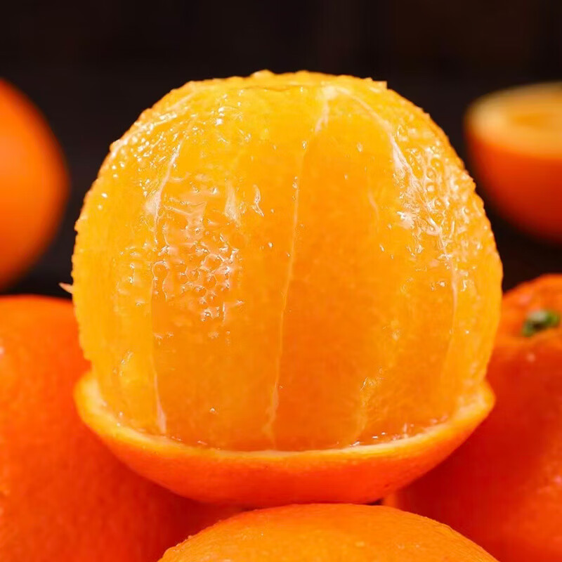 中王佳果重庆奉节脐橙果园直采新鲜现摘皮薄多汁当季水果橙子 坏果包赔净重4.5斤果径60-70mm