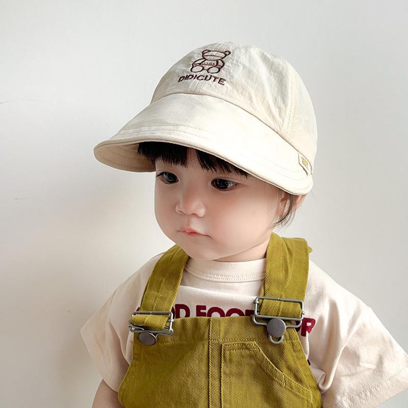 彩虹房子春秋男女宝宝儿童帽胎帽合集 白色小熊速干帽43-50cm 参考 8个月-4岁