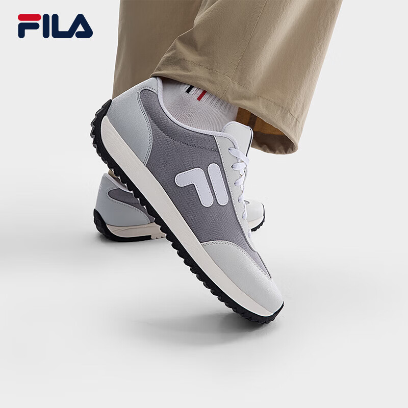 FILA1970男鞋老爹鞋2025秋季新款鞋子休闲鞋复古网球运动鞋 合金灰/白玛瑙灰-AW 40.5