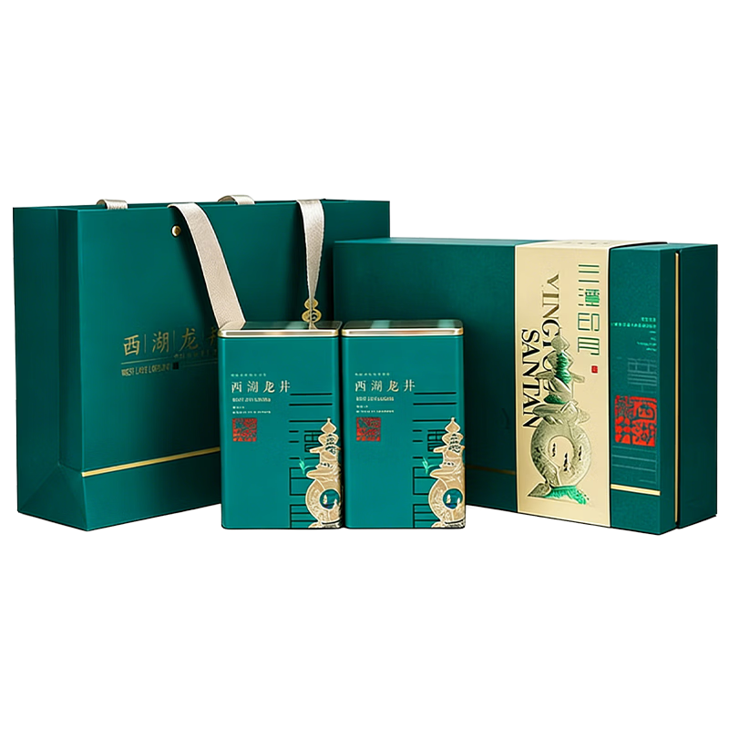 西湖之珠西湖龙井茶明前龙井2026新茶叶绿茶三潭映月礼盒装送长辈礼品礼盒