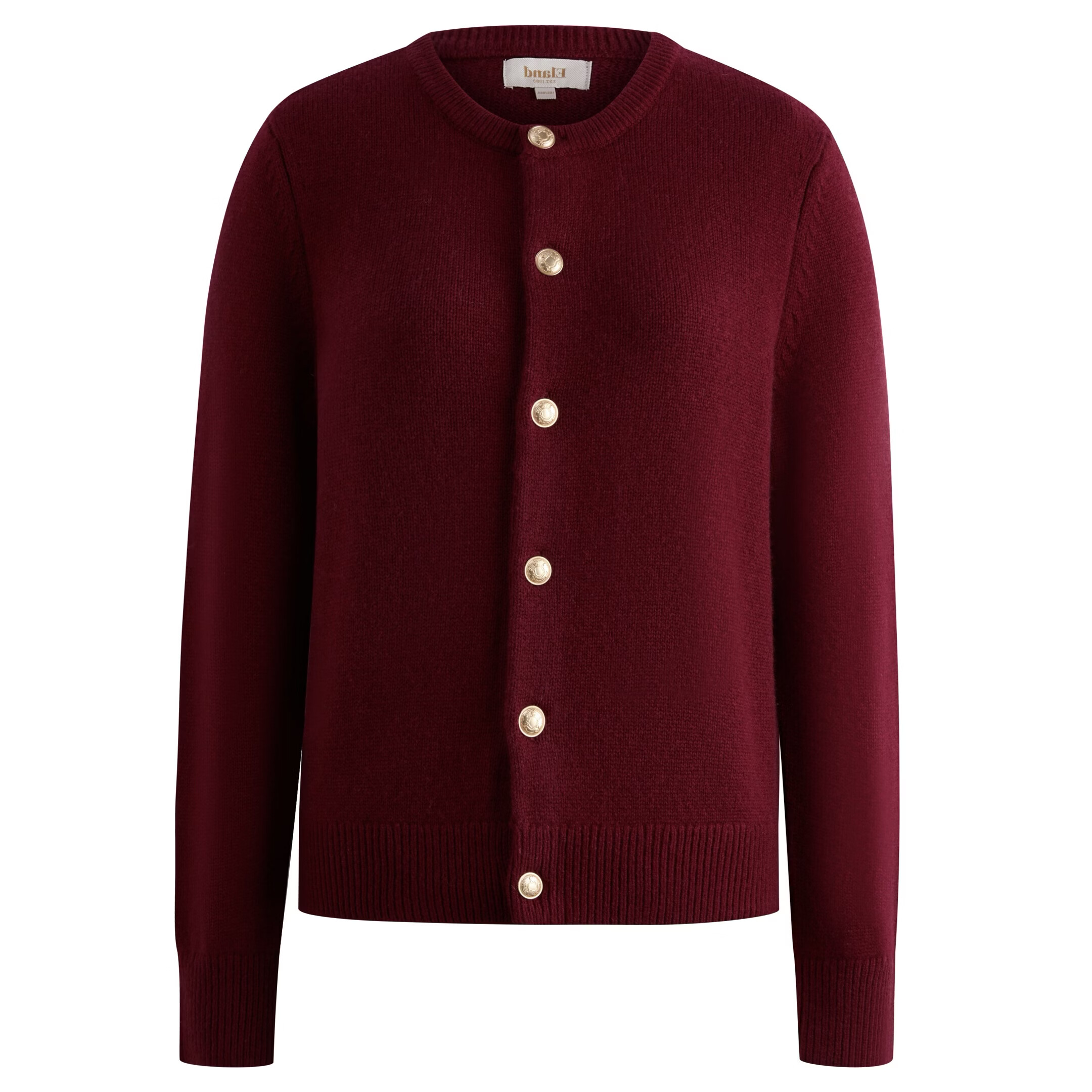 ELAND【100%绵羊毛】Eland衣恋毛针织衫女柔软开衫2025冬季新款EECKF8T 卡其色 170