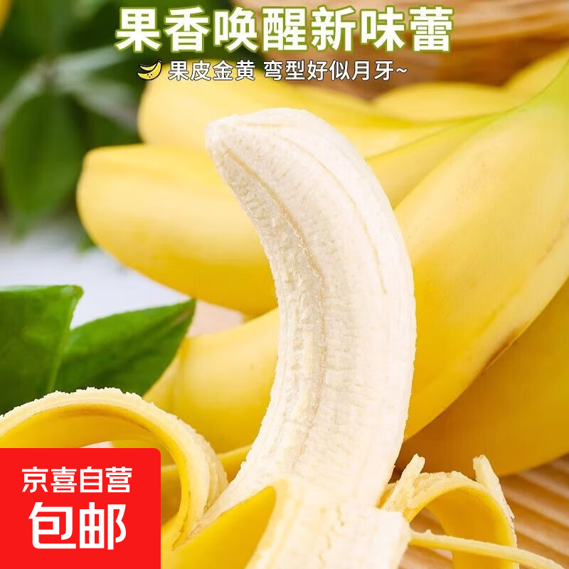 正宗广西高山香蕉现摘青皮薄皮软糯香甜财敏2生鲜 香蕉带箱8斤 自己催熟软糯香甜2