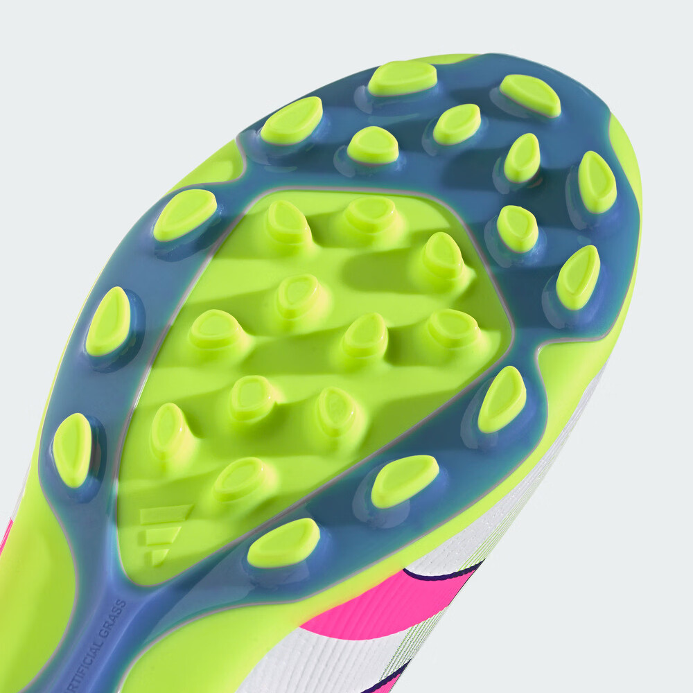 adidas PREDATOR LEAGUE人造草皮2G/3G AG定制短钉足球鞋阿迪达斯 白/亮粉/亮柠檬黄(推荐选大半码) 37