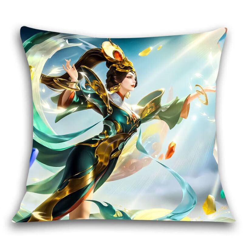 卡佰索王者荣耀孙策挚爱之约抱枕5050双面定制 女娲补天 35*35(含枕芯)