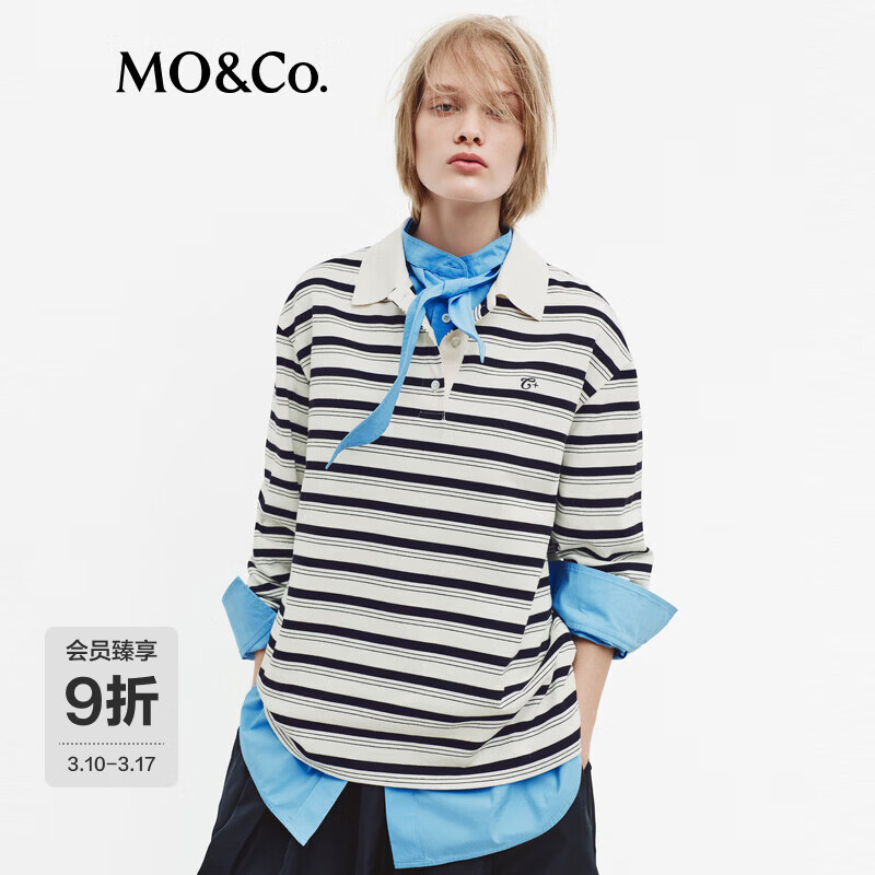 MO&Co.��C+ϵ�С�����T��2026����Ʒ�����޿��ɳ���POLO��MBF1TEE010 �ڰ���ɫ S /160 899Ԫ