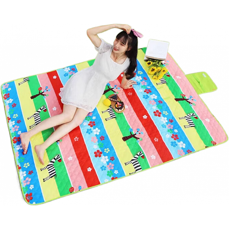 悠度戶外野餐墊防潮墊加厚可攜式帳篷沙灘墊子超音波野外露營地墊 150x200-童真童趣