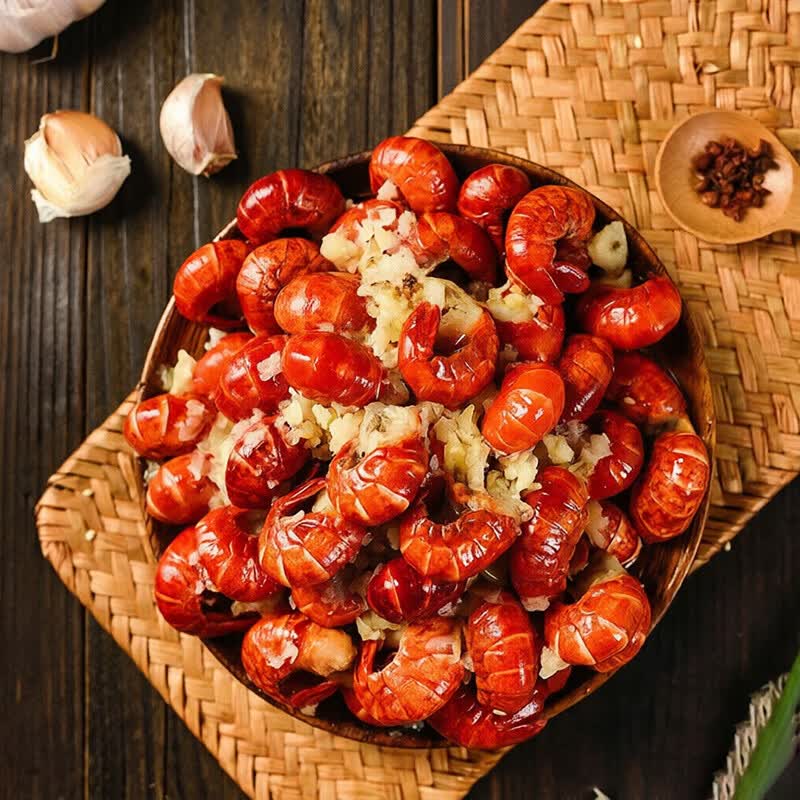 盱眙龙虾麻辣小龙虾尾 加热即食大虾球十三香蒜蓉口味 新鲜活虾制作海鲜 【产地秘制】十三香口味250g*4盒