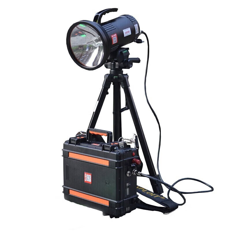 叁仝睦夜钓灯激光大炮强光氙气夜钓灯亮诱鱼暖黄白光垂钓灯980W大功率 980W+支架+16.8V300AH+22小时