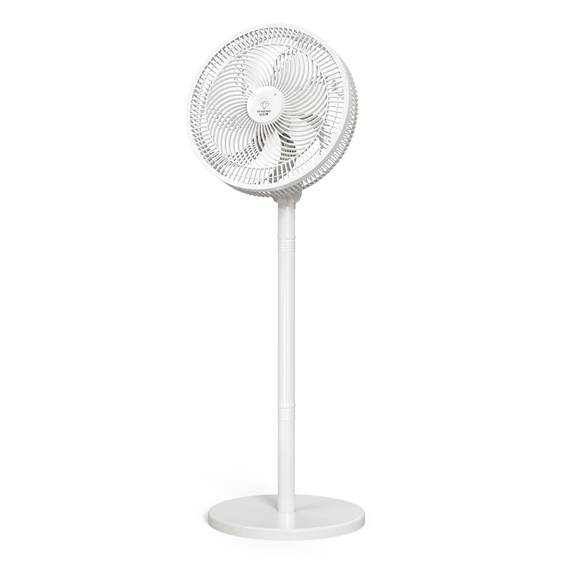 钻石牌（DIAMOND）电风扇空气循环落地扇家用节能轻音大风量电风扇 学生宿舍客厅立式静音电扇大风力语音轻音电扇XR 【官旗热销】12寸7片仿生扇叶/香薰驱蚊