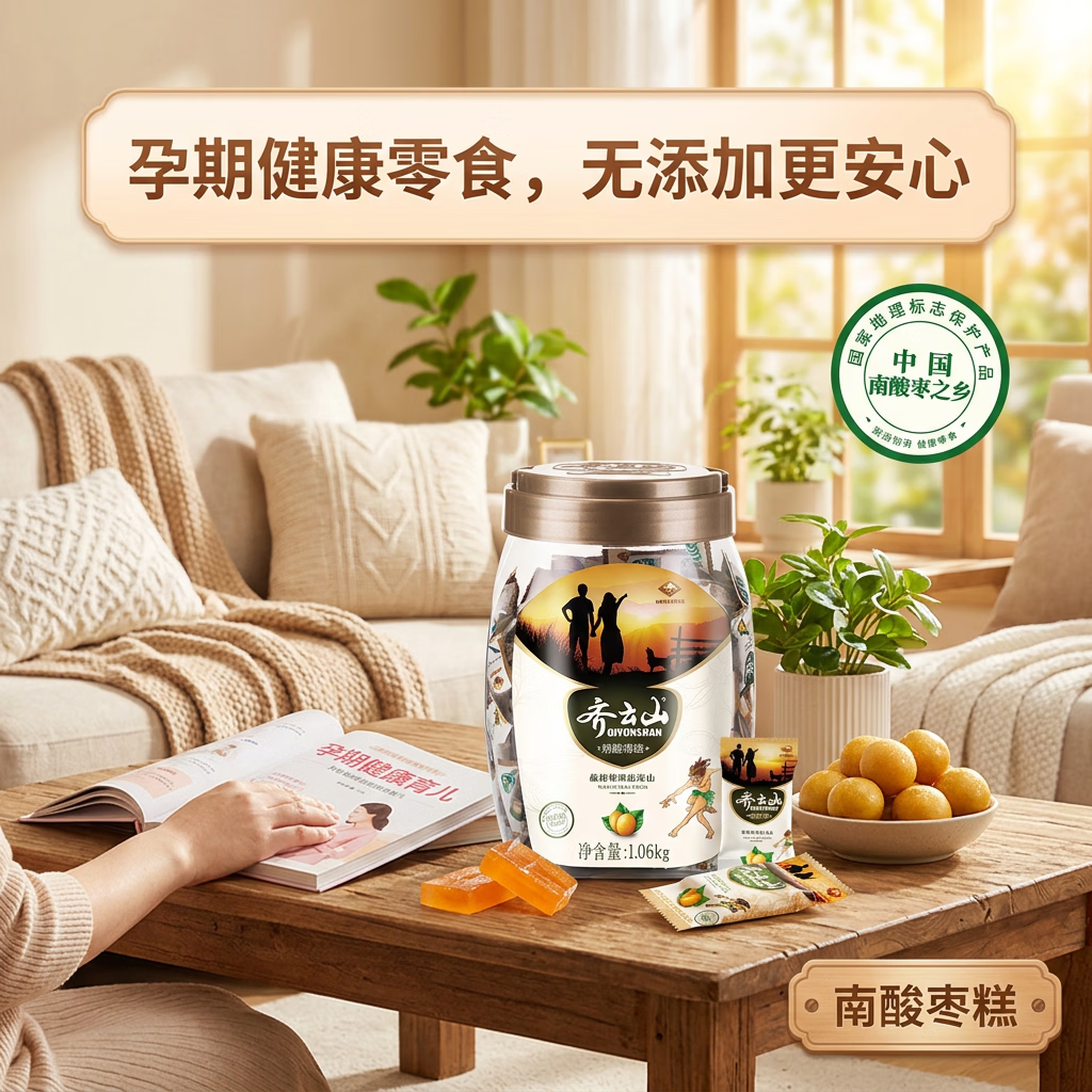 齐云山南酸枣糕1060g罐装 酸甜休闲零食 孕妇儿童小包装韧滑开味特产