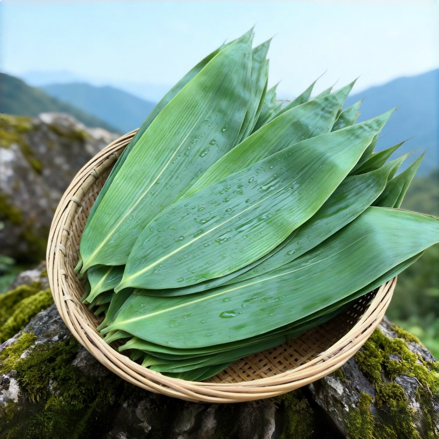 炎之梦®湖南高山粽叶新鲜现摘箬叶端午包粽子专用棕叶商用大粽叶 【大号】200片+【中号】200片（送绳+教程）