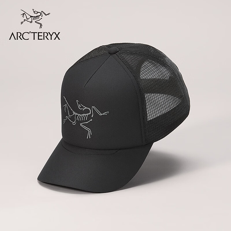 ARC'TERYX始祖鸟 BIRD TRUCKER CURVED 男女同款 弯檐帽 BLACK/黑色 均码