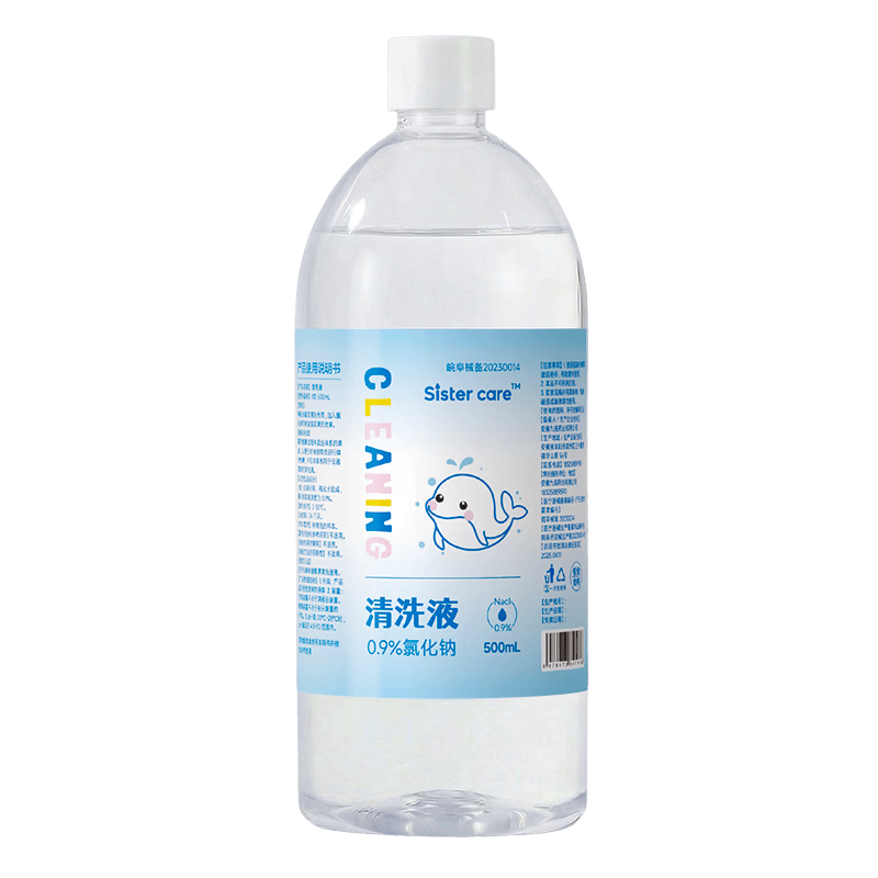 sister care ��������ˮ 0.9%�Ȼ��� ��ǻ��ϴҺ 500mL 3.2Ԫ����յ���