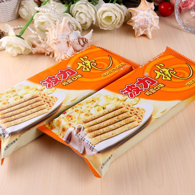 波力海苔卷原味鸡蛋味蛋卷酥脆饼干糕点礼盒中秋节礼盒零食热门商品 鸡蛋味蛋卷108g*2盒
