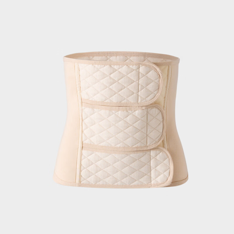 婧麒(JOYNCLEON)收腹带产后产妇专用顺产剖腹产束腹带修复塑身束腰透气束缚带 杏色 JD00102 常规款 2XL