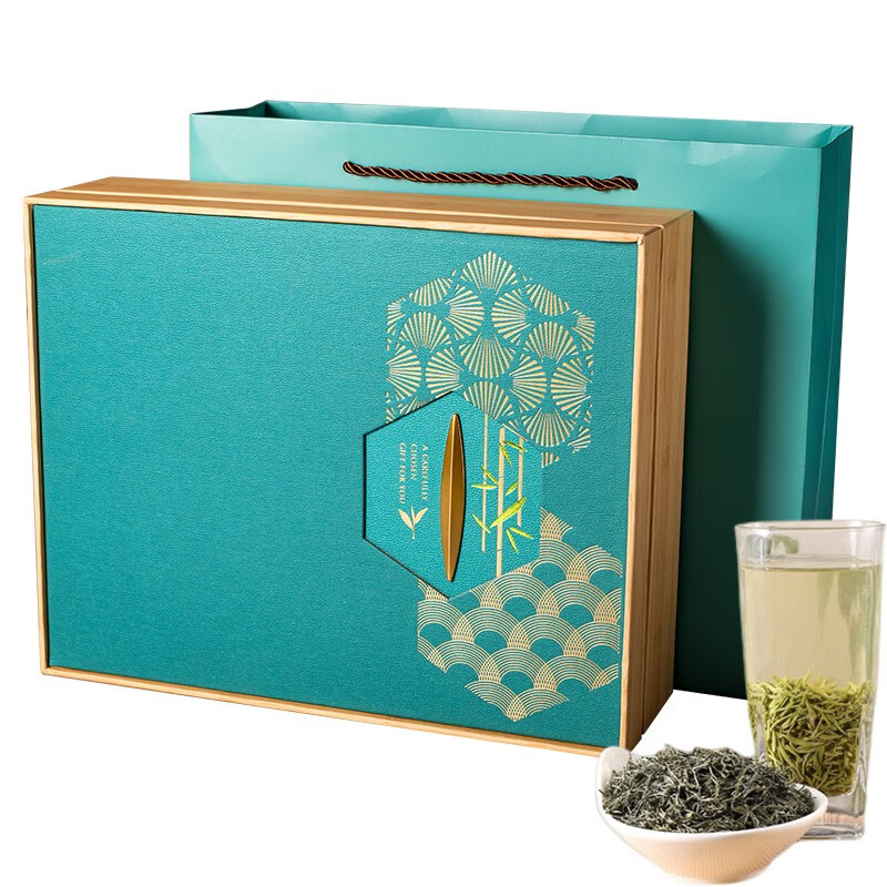 简小禾 2023年新茶五峰芽毛尖礼盒 湖北特产高山茶叶 精品春风雨露