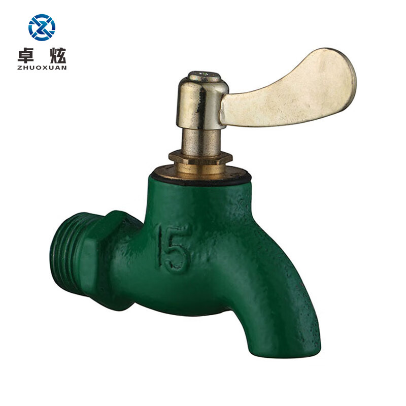 卓炫(zhuoxuan)4分铝头铁把手铁水嘴水龙头 扳手式单冷水快开工业水