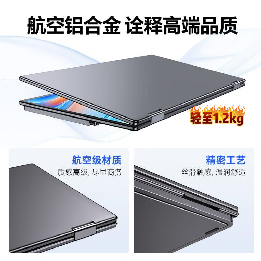 MAJORWAY四屏五屏炒股专用多屏显示器便携屏笔记本扩展分屏带触控可折叠外接副屏拼接大屏多屏显示器一线通 15.6吋双屏【win一线通】触控/2k/金属