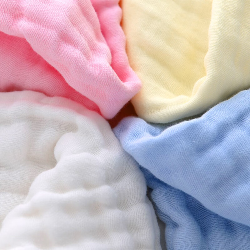 匹鲁儿童浴巾婴幼儿A类100%全棉纱布浴巾简约风新生儿宝宝瞬吸洗澡巾 奶蓝-70*140cm