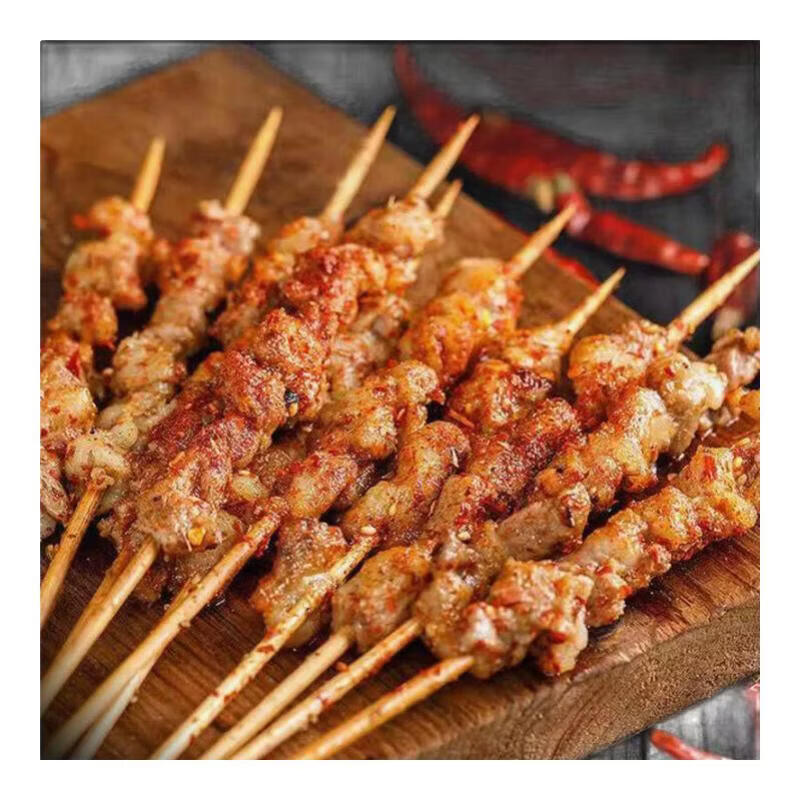 牧海肴内蒙古苏尼特团建烧烤食材半成品羊肉串腌制烧烤套餐BBQ食材串串 烧烤季【羊肉筋4斤/120串】