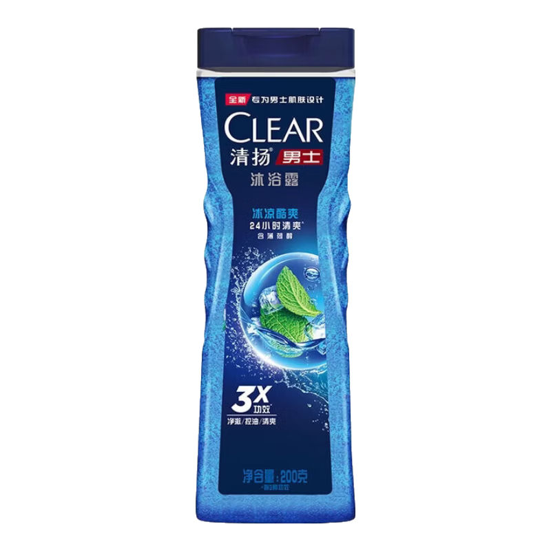 清扬（CLEAR）男士沐浴露 平衡控油 活力运动型200g