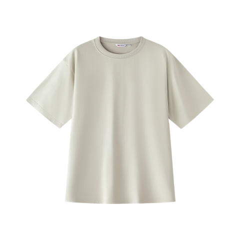 JD FASHION京东自营100%纯棉圆领短袖男士t恤多色元气T男女同款衣服