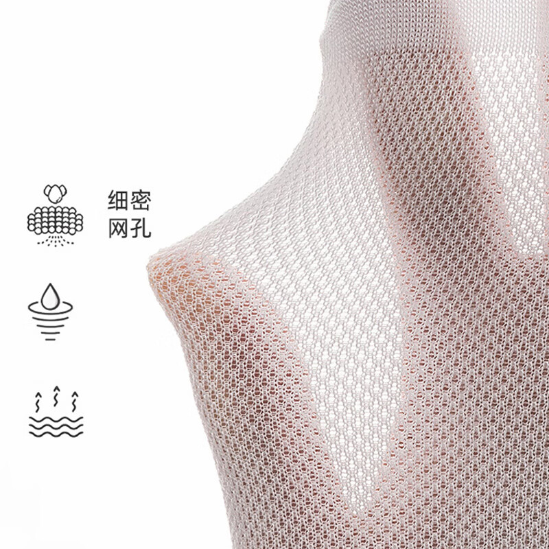 剑蔓网眼男袜10A抗菌防臭袜子男网眼透气男袜短筒男士船袜男夏季 5双混色【随机混 均码 38-43码