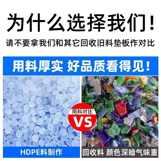 防潮板塑料板物流垫板网格防潮垫仓板狗笼垫冷库仓库货物防潮垫板 极速发货Δ加厚圆孔100*60*3cm绿色