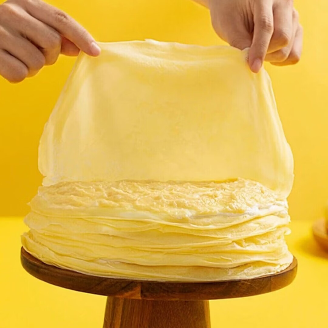 泰国金枕榴莲千层蛋糕≥45%榴莲添加甜品点心西式糕点网红爆浆 泰国金枕榴莲千层蛋糕400g*2盒