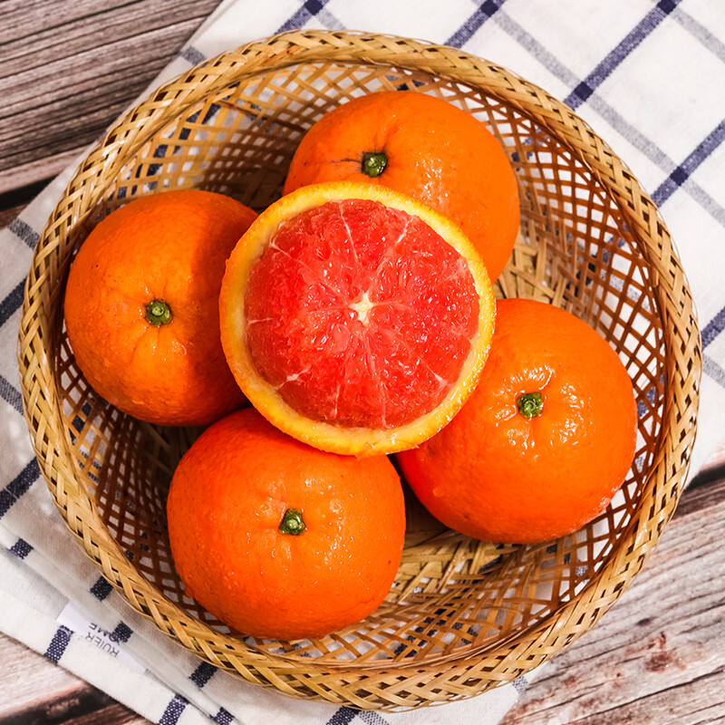 江橙诗语秭归中华红橙5斤装 产地直发 新鲜采摘红血橙 三峡脐橙 5斤中果16-18个