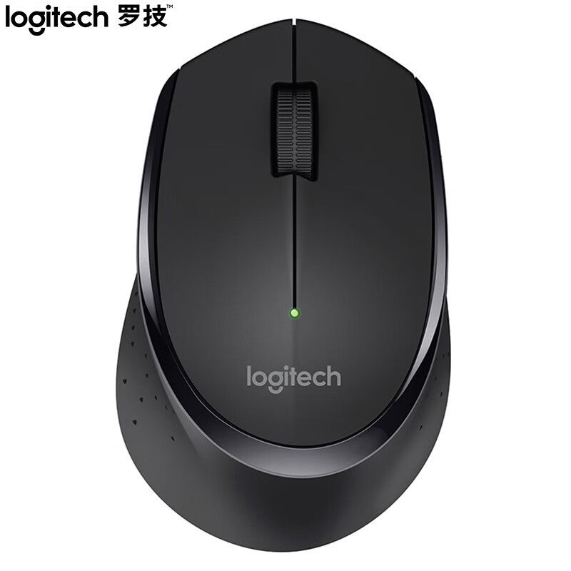 罗技（Logitech）M275鼠标 无线鼠标 办公鼠标 右手鼠标 黑色 带无线2.4G接收器