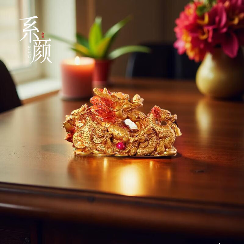 系颜家用遇水变色九龙茶宠招财摆件创意礼品茶具配件轻奢茶室办公室 变色九龙 京东折扣/优惠券