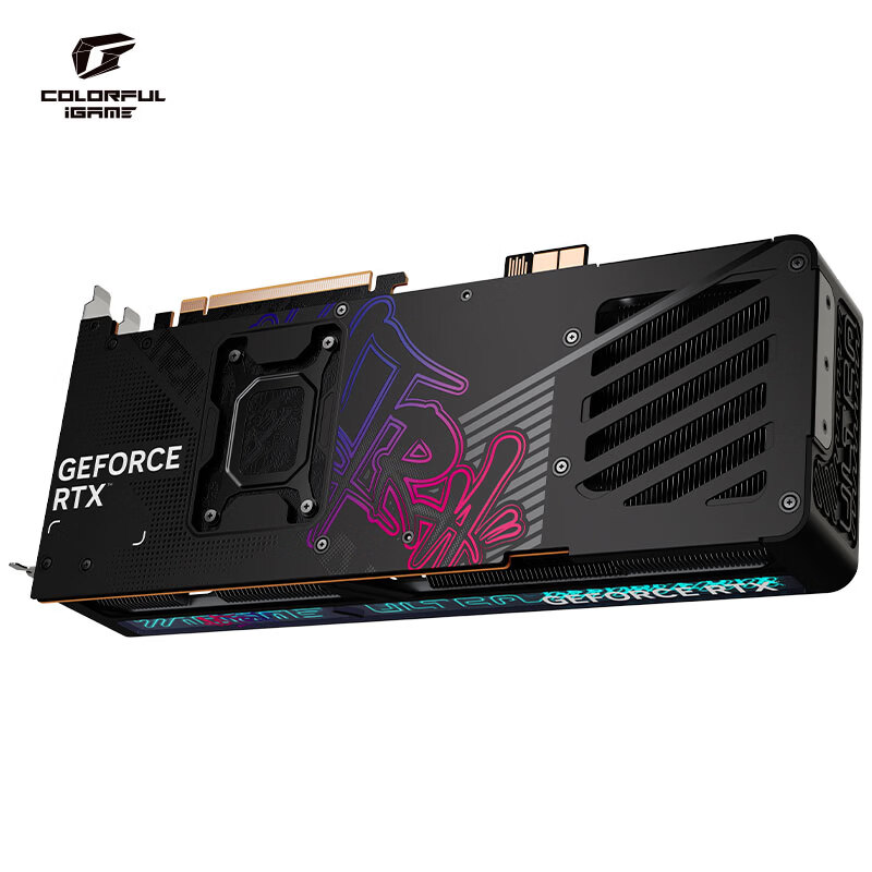 七彩虹(Colorful)iGame GeForce RTX 5070 Ti Ultra Z BLACK OC 16GB GDDR7 DLSS 4.5 背插 光追游戏设计电脑显卡