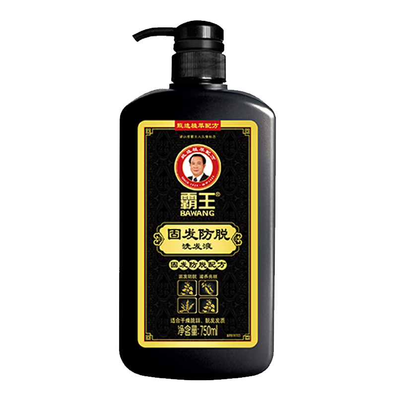 霸王何首乌防脱洗发水控油蓬松去屑洗头膏侧柏叶人参洗发露750ml