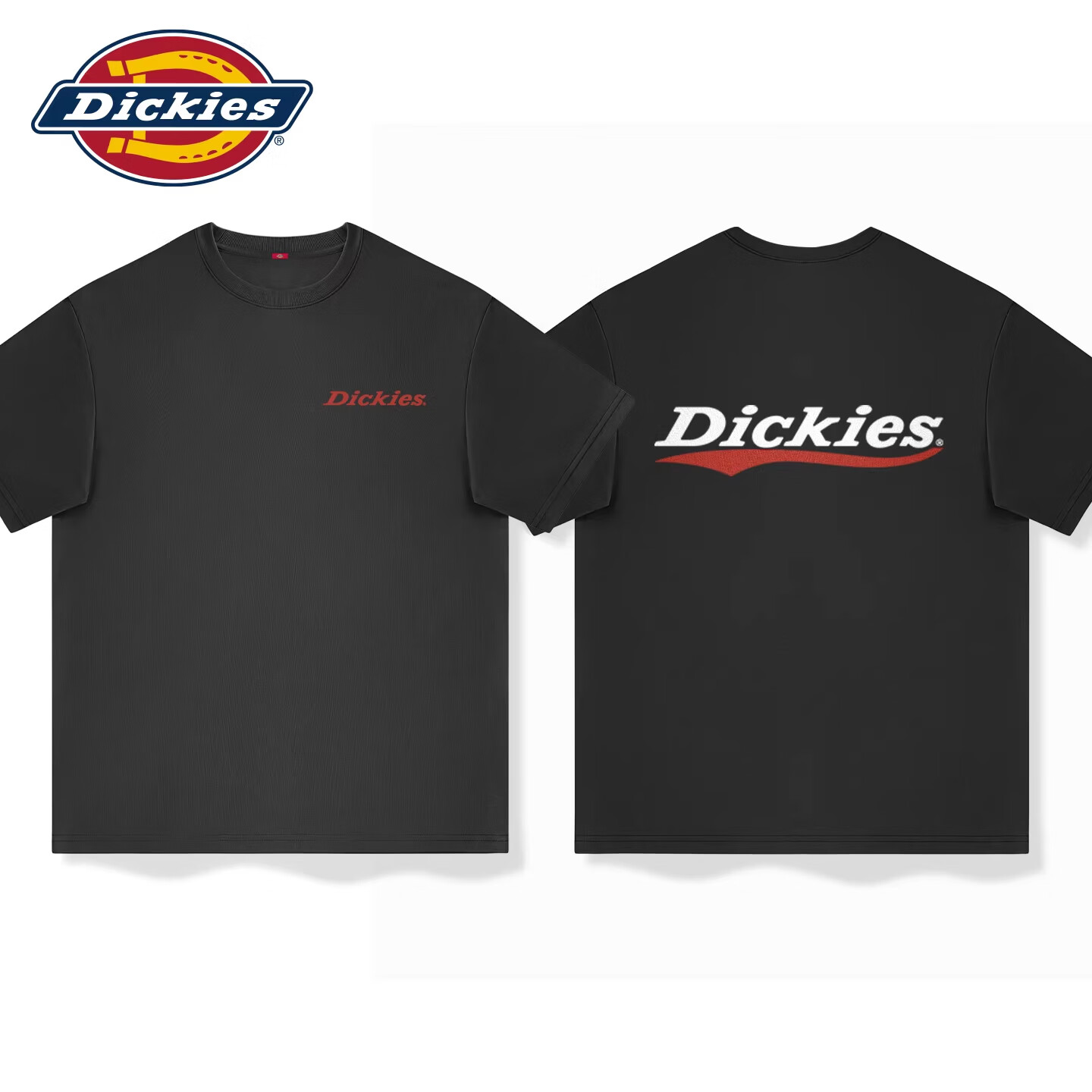 Dickies短袖男款2026新款夏季男生美式复古街头潮流宽松半袖体恤 棕榈绿(ks白字红刃胸标_ks红弧潮印背标) 5XL