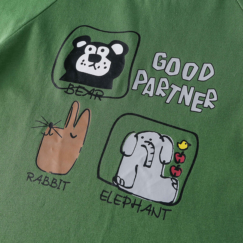 棉花堂【100%棉】棉花堂儿童打底衫春秋上衣女童长袖男童童装宝宝T恤2件 组合一:米白、粉色 140