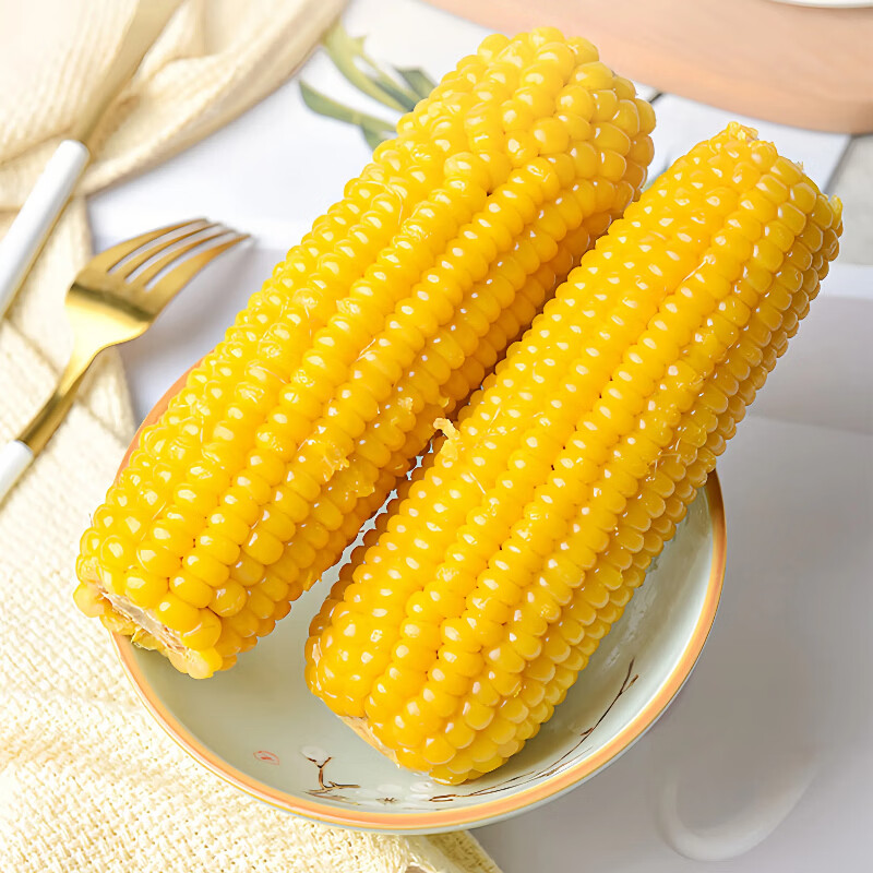 东北黄糯玉米香甜玉米棒加热即食代餐软糯香甜糯玉米 东北黄糯玉米180-220g*8根
