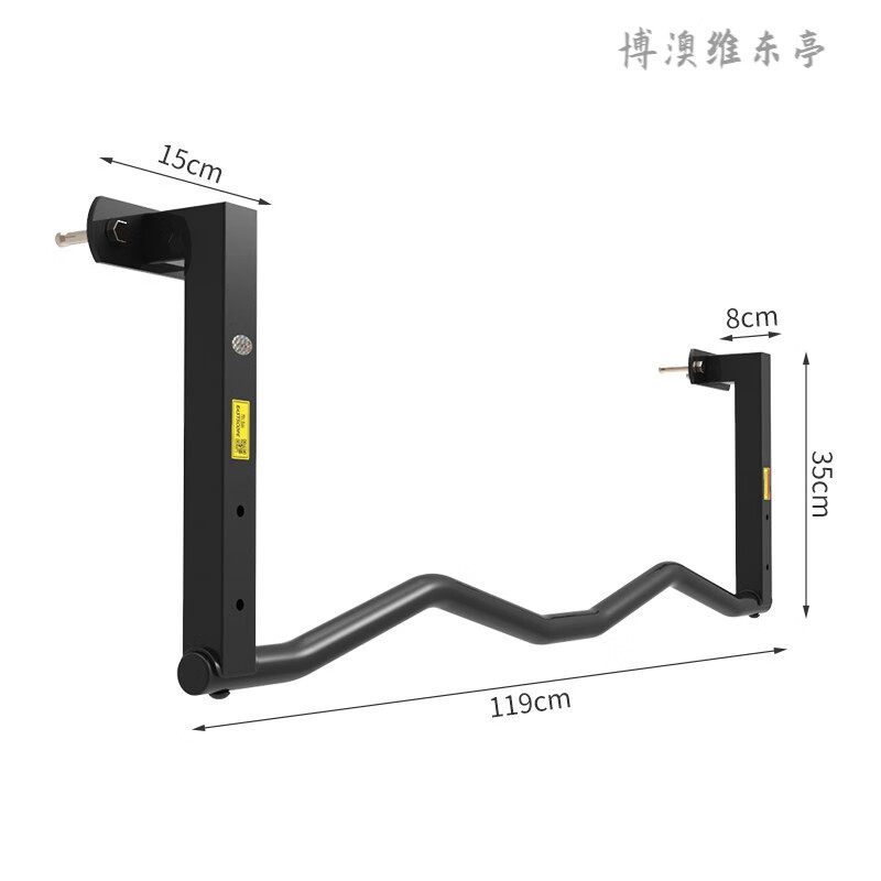 德国品质 门上单杠成人过道单杠家用室内引体向上 东际横梁过道加长引体向上单杠杆 室内墙体健身锻炼 K133-2  119cm弯曲杆 钢材款