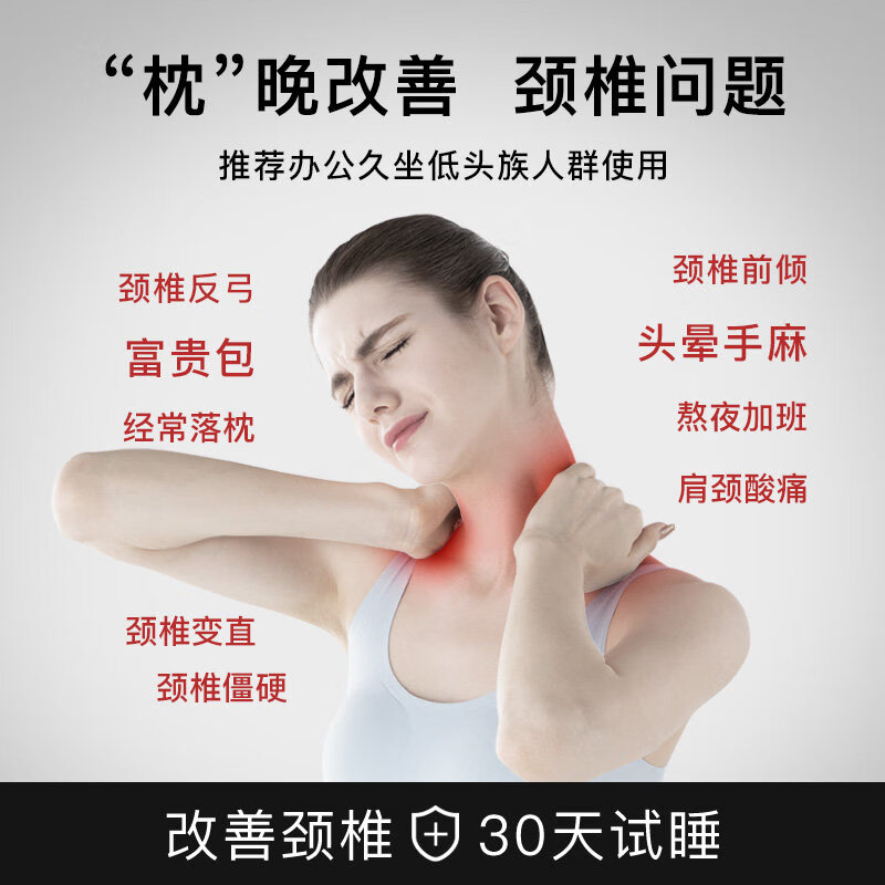 飒望【德国】反牵引颈椎枕头护颈枕睡眠颈椎病深度睡眠专用反弓颈椎枕 高级灰【磁震+热敷】艾草热敷 反牵引护颈椎 A类 单只 放松颈椎舒适睡眠成人睡觉专用 颈椎病专用矫正牵引器