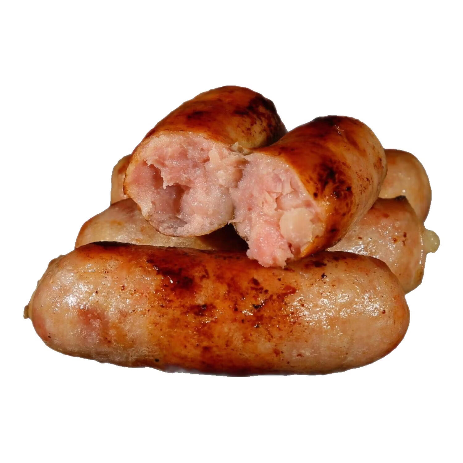 輔興坊烤肠爆汁纯猪肉烤肠烧烤空气炸锅食材早餐脆皮肠台式香肠热狗肠 生鲜肉肠 【超值囤货】200g*6盒