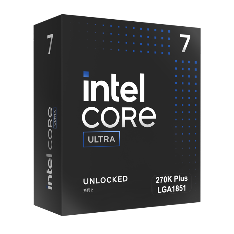 英特尔（Intel）酷睿 Ultra 7 处理器 270K Plus 台式机 24核24线程 盒装CPU 畅玩三角洲行动/无畏契约