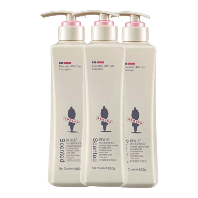 阿道夫.蒂姆森正品洗发水800ml大瓶去屑止痒控油柔顺蓬松男女洗发膏沐浴露套装 精油香氛沐浴露800g*三瓶 800g【下单送260g护发素】