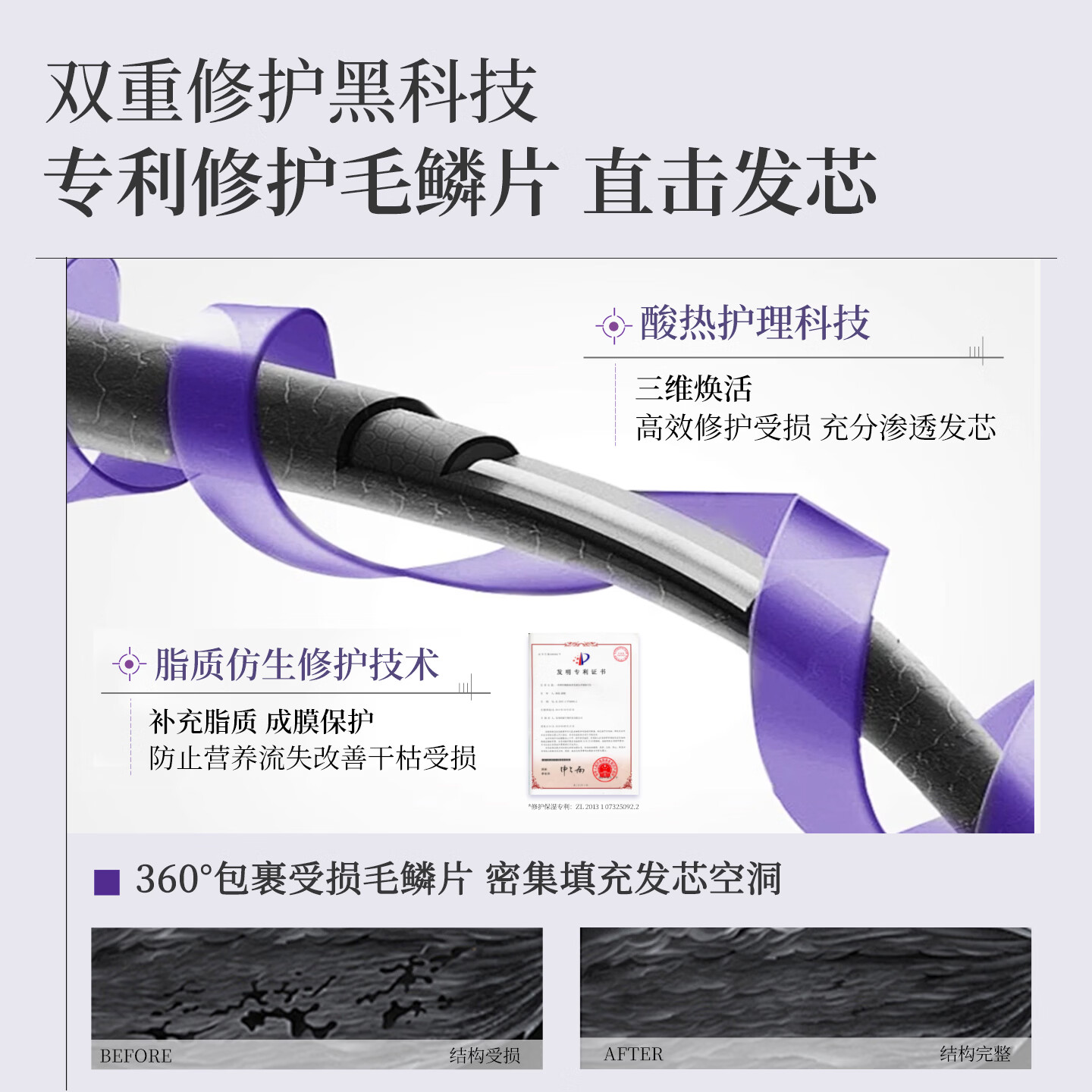 云康修护水养发膜蛋白营养护发素头发护理烫染修护免蒸发膜 420G/瓶