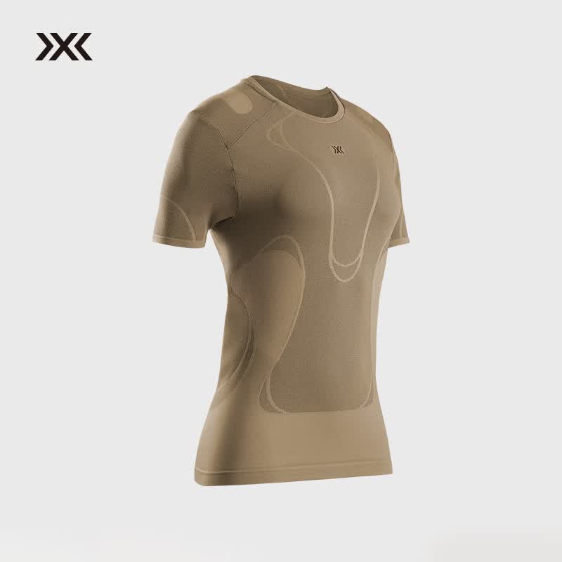 XBIONIC XCEED舒跑轻量女士短袖T恤上衣春夏新品休闲跑步 浅咖啡色 S