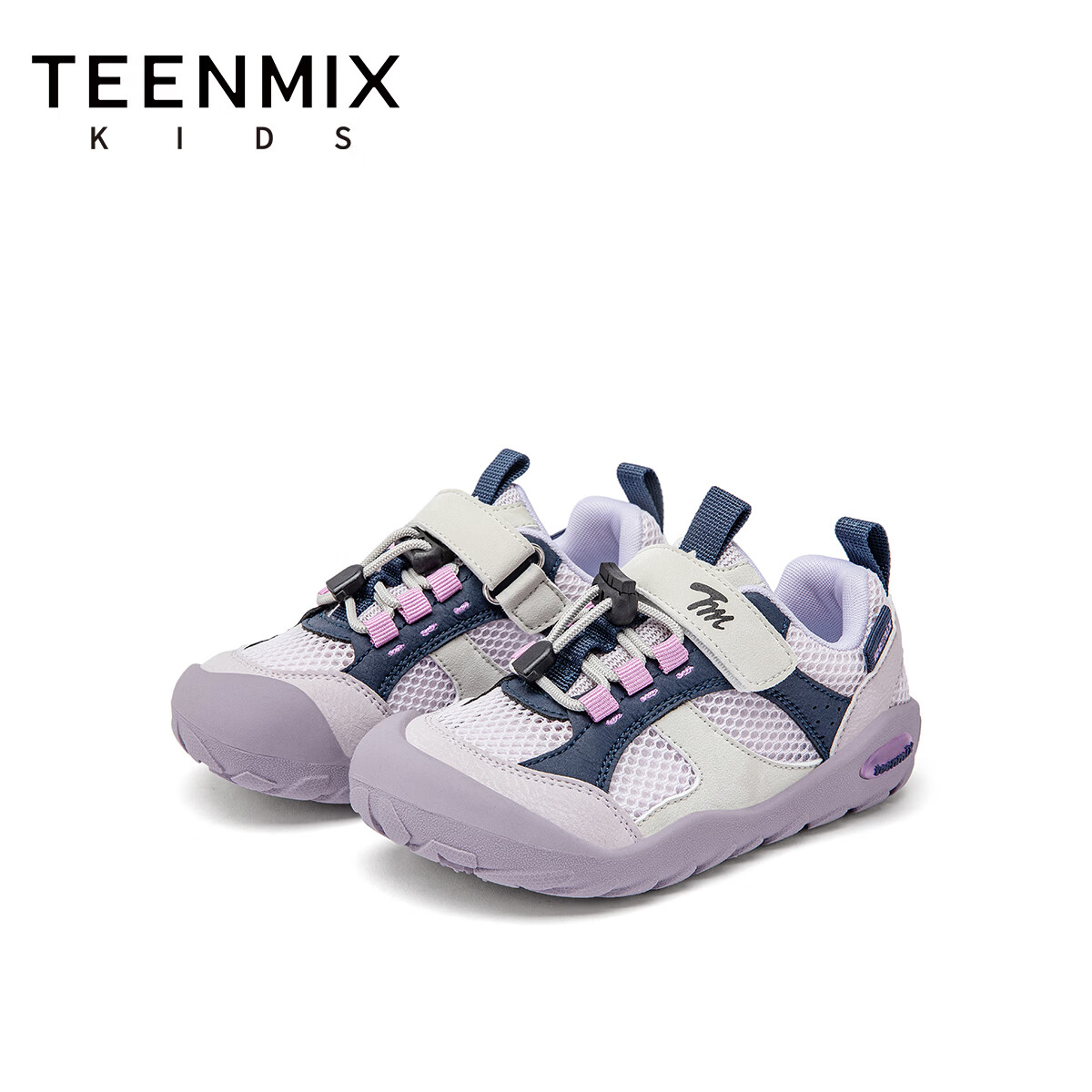 天美意童鞋儿童2026夏季新款运动鞋男童户外鞋网面透气软底女中大童鞋 梦幻紫 36