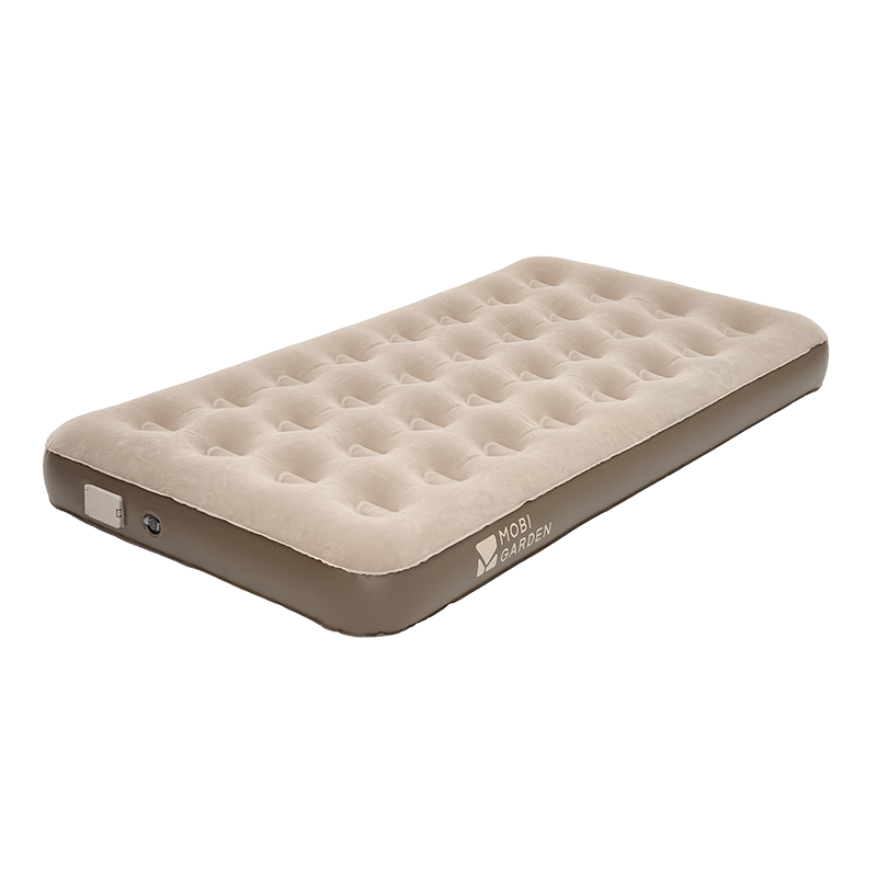 牧高笛（MOBIGARDEN）云漾充气床 充气床垫打地铺户外露营加宽加高防潮充气床  松露棕/20CM双人/配内置充气泵*1