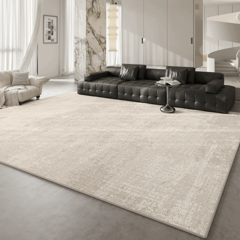 像素地毯客厅意式轻奢免洗可擦灰色卧室地垫家用防水防污高级沙发地垫 雅灰-22417 定制咨询客服【不退不换】