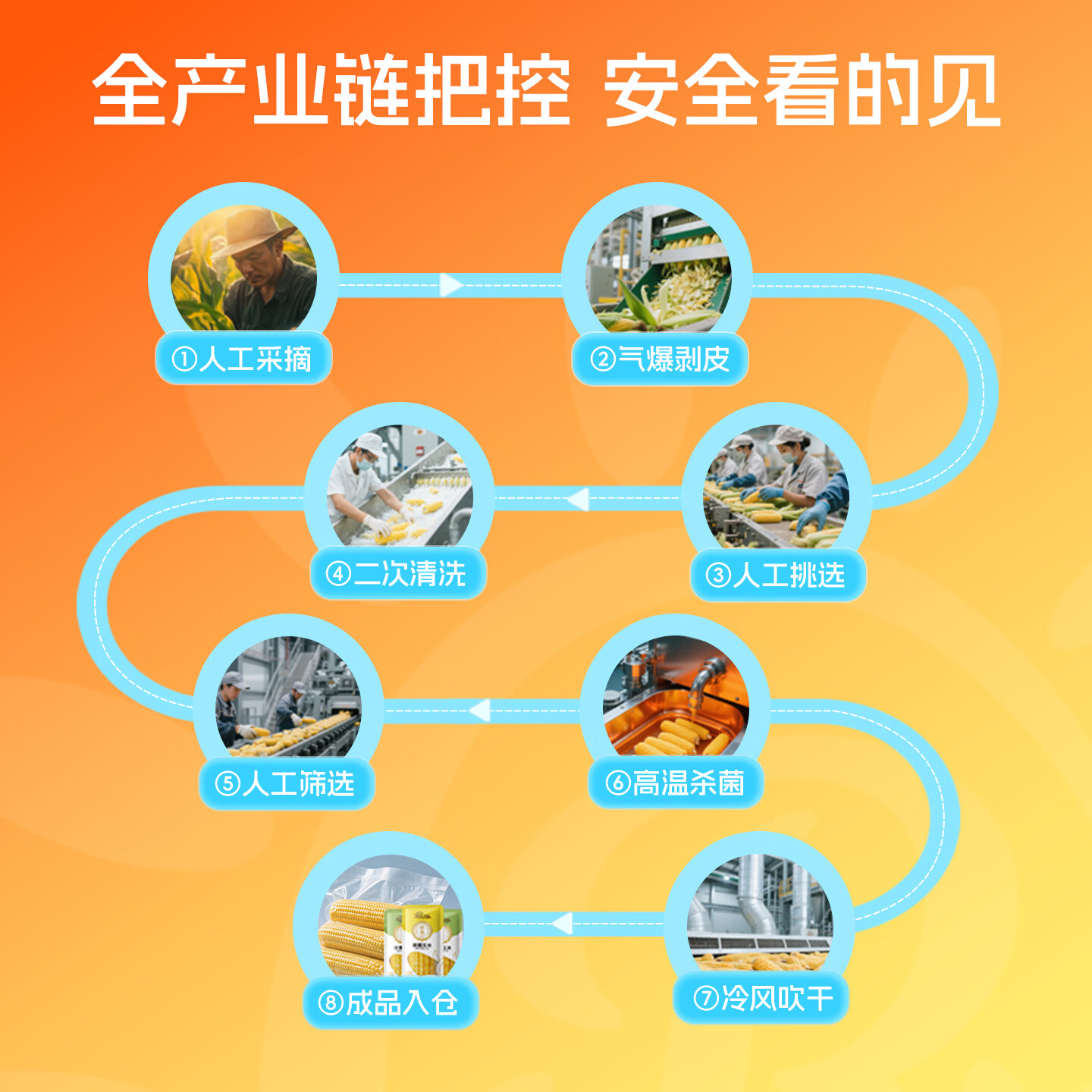 蒲仓佳水果甜玉米粒 开袋即食 脆甜多汁非转基因低脂早餐代餐宝宝辅食 【开袋即食】水果玉米粒55g*10袋