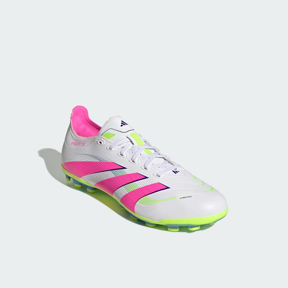 adidas PREDATOR LEAGUE人造草皮2G/3G AG定制短钉足球鞋阿迪达斯 白/亮粉/亮柠檬黄(推荐选大半码) 37